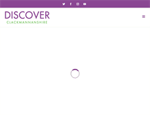 Tablet Screenshot of discoverclackmannanshire.com